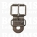 Sandal buckle silver 16 mm with buckleplate and keeper (10 pcs) - pict. 1