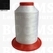 Serafil polyester machine thread 10 zwart 10 (300 m) 4000 black - pict. 2