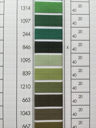 Serafil polyester machine thread 20 green - pict. 4