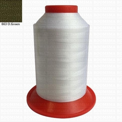 Serafil polyester machine thread 20 green 20 (600 m) 663 olive green - pict. 2