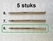 Sewing awl kit 5 extra needles size 6 (1,8 mm thick)  - pict. 2