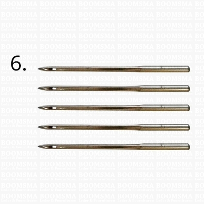 Sewing awl kit 5 extra needles size 6 (1,8 mm thick)  - pict. 1