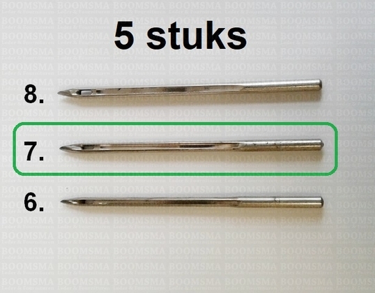 Sewing awl kit 5 extra needles size 7 (1,9 mm thick)  - pict. 2