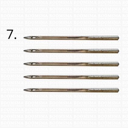 Sewing awl kit 5 extra needles size 7 (1,9 mm thick)  - pict. 1