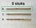 Sewing awl kit 5 extra needles size 8 (2,0 mm thick)  - pict. 2