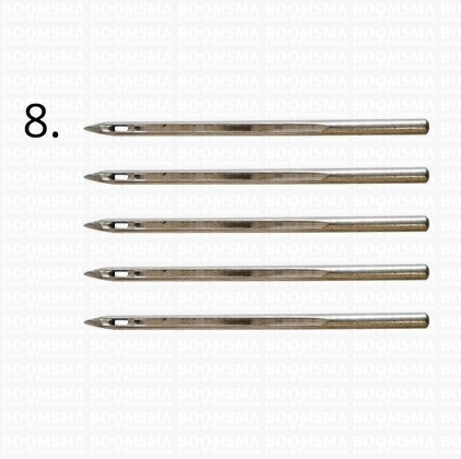 Sewing awl kit 5 extra needles size 8 (2,0 mm thick)  - pict. 1