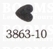 Shape punch heart 3863-10 size 7 × 7 mm  - pict. 2