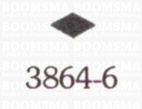 Shape punch diamond 3864-6 size 7,5 × 5 mm  - pict. 2