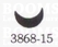 Shape punch moon 3868-15 size 13 × 4 mm  - pict. 2