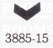 Shape punch V-shape 3885-15 size 11 × 3 mm  - pict. 2