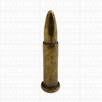 decorative bullets antique brass plated height: 3,2 cm
