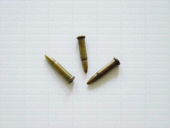 decorative bullets antique brass plated - pict. 2