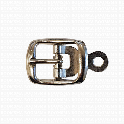 Centre bar buckle with plate small - 14 mm silver 14 mm - pict. 1