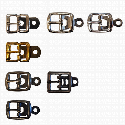 Centre bar buckle with plate small - 14 mm - pict. 3