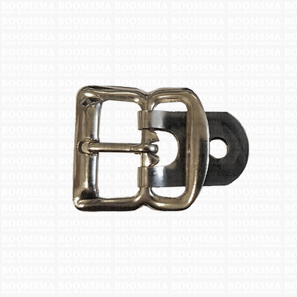 Centre bar buckle with plate small - 18 mm silver 18 mm - pict. 1