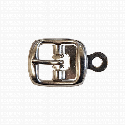 Centre bar buckle with plate small - 16 mm silver 16 mm - pict. 1