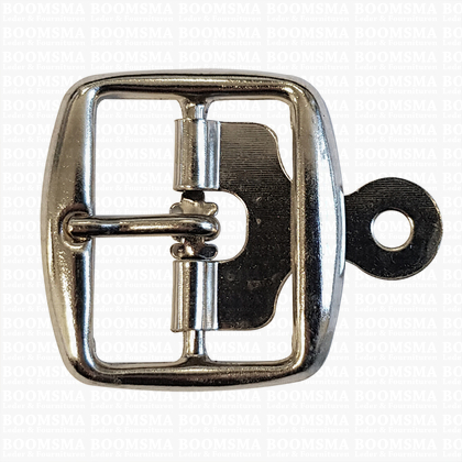 Centre bar buckle with plate small - 30 mm silver 30 mm  - pict. 1