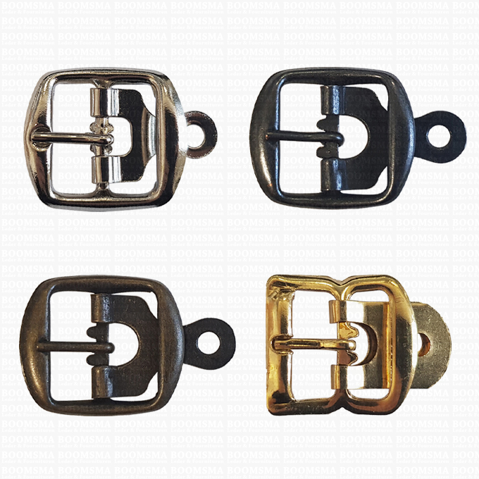 Buy your Centre bar buckle with plate small - 20 mm silver 20 mm online