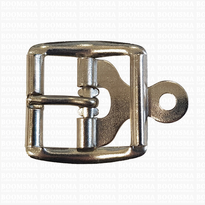 Centre bar buckle with plate small - 22 mm silver 22 mm - pict. 1