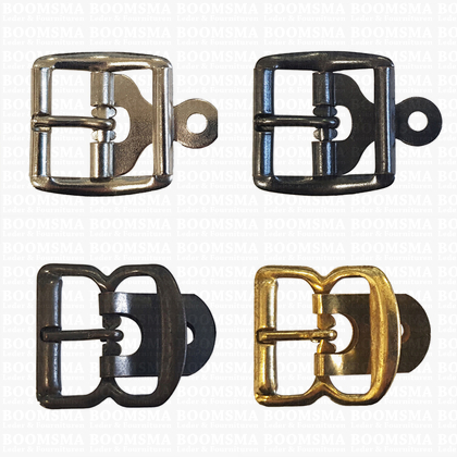Centre bar buckle with plate small - 22 mm - pict. 3