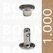 Rivets: Rivets 33 Double cap silver 33/8/2 per 1.000 - pict. 1