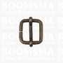 Slider with adjustable bar antique brass plated 20 × 18 mm , thick