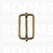 Slider with adjustable bar antique brass plated 25 mm × 14 mm - pict. 1