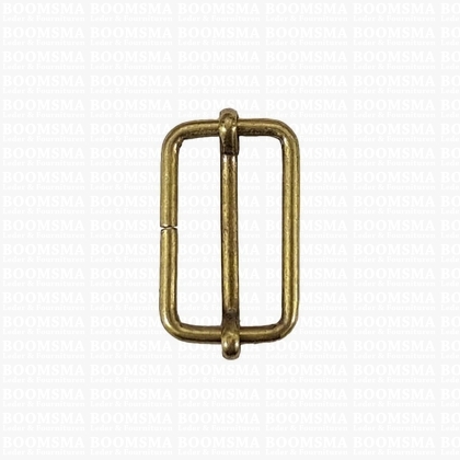 Slider with adjustable bar antique brass plated 25 mm × 14 mm - pict. 1