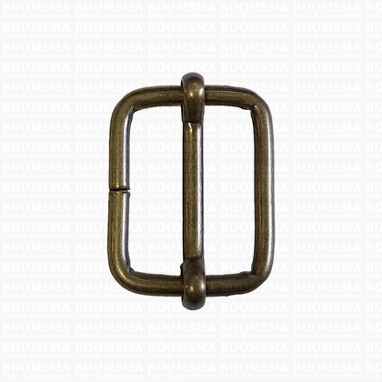 Slider with adjustable bar antique brass plated 30 mm × 22 mm, thick - pict. 1