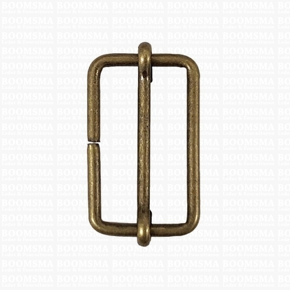 Slider with adjustable bar antique brass plated 35 mm × 18 mm - pict. 1