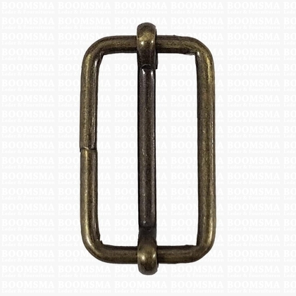 Slider with adjustable bar antique brass plated 40 mm × 20 mm , thick - pict. 1