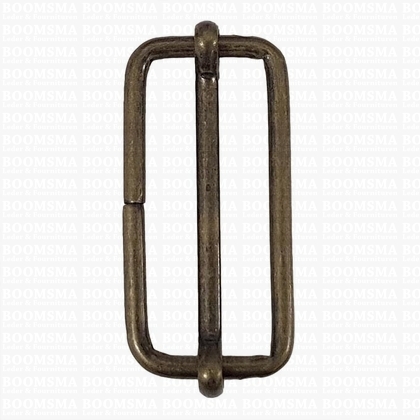 Slider with adjustable bar antique brass plated 50 mm × 20 mm, thick - pict. 1
