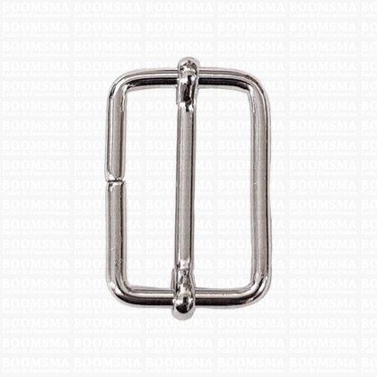 Slider with adjustable bar silver 30 mm × 18 mm, thin - pict. 1