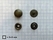 Snaps: Snap Mini dot small antique brass plated Mini dots, kop Ø 12,5 mm - pict. 2