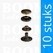 Snaps: Snap mini for glove cap 10,5 mm antique brass plated Ø 10,5 mm (10 pcs) - pict. 1