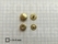 Snaps: Snap mini for glove cap 10,5 mm gold Ø 10,5 mm (100 pcs.) - pict. 2