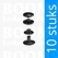 Snaps: Snap mini for glove cap 10,5 mm nearly black Ø 10,5 mm (10 pcs) - pict. 1