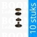Snaps: Snap mini for glove cap 8,8 mm antique brass plated Ø 8,8 mm per pak - pict. 1