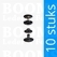 Snaps: Snap mini for glove cap 8,8 mm nearly black Ø 8,8 mm  - pict. 1