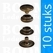 Snaps: Snaps baby dot antique brass plated cap Ø 12,5 mm (per 10) - pict. 1