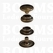 Snaps: Snaps baby dot antique brass plated cap Ø 12,5 mm (per 100) - pict. 1