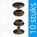 Snaps: Snaps durable dot antique brass plated cap Ø 15 mm  - pict. 1