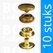 Snaps: Snaps durable dot gold cap Ø 15 mm (per 100) - pict. 1