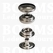 Snaps: Snaps durable dot silver cap Ø 15 mm (per 100) - pict. 1