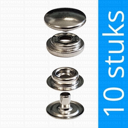 Snaps: Snaps durable dot silver cap Ø 15 mm - pict. 1