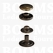 Snaps: Snaps for glove or wallet cap Ø 12,5 mm antique brass plated cap Ø 12,5 mm (per 100) - pict. 1