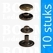 Snaps: Snaps for glove or wallet cap Ø 12,5 mm antique brass plated cap Ø 12,5 mm (per 10) - pict. 1