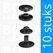 Snaps: Snaps for glove or wallet cap Ø 12,5 mm nearly black cap Ø 12,5 mm (per 10) - pict. 1