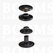 Snaps: Snaps for glove or wallet cap Ø 12,5 mm nearly black cap Ø 12,5 mm (per 100) - pict. 1