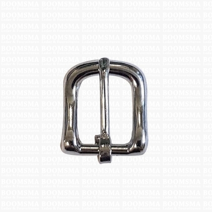 Solid brass (and SB- chrome plated) buckles chrome plated (silver) 16 mm  - pict. 1